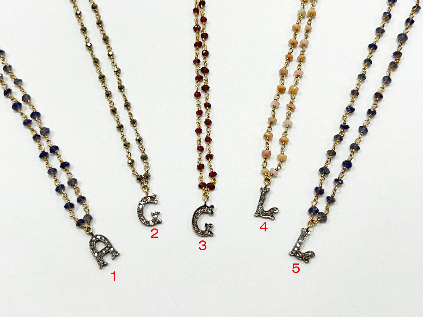 diamond initial charms