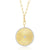 jumbo fluted disc charm necklace