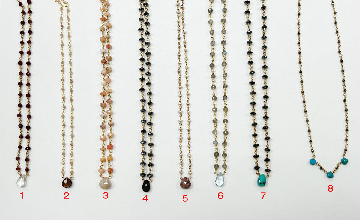 lori necklaces YG &amp; RG plate