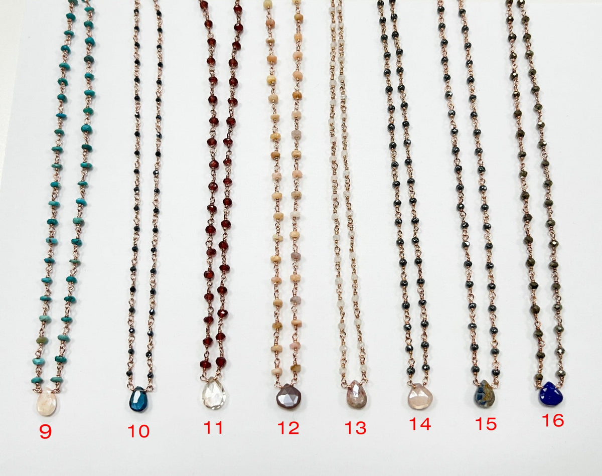 lori necklaces YG &amp; RG plate