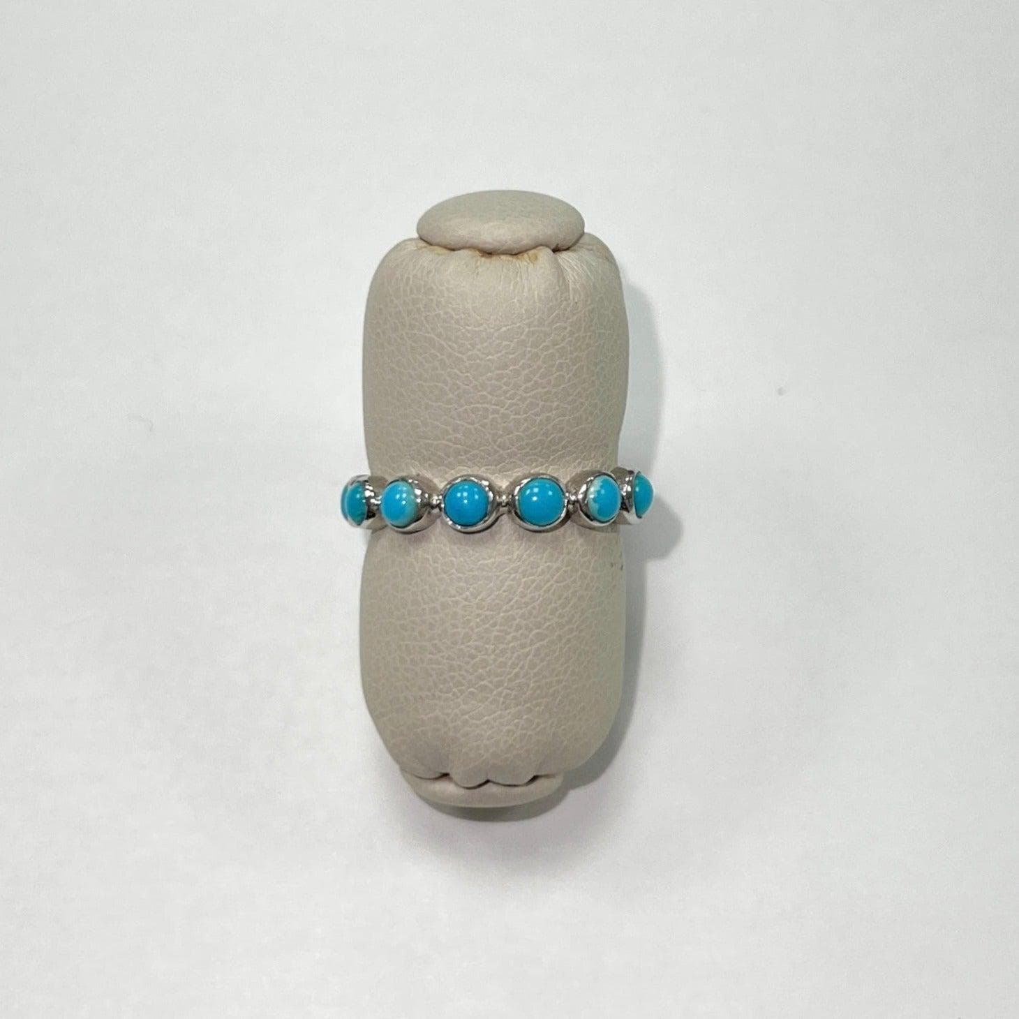 sienna turquoise 14k white gold ring