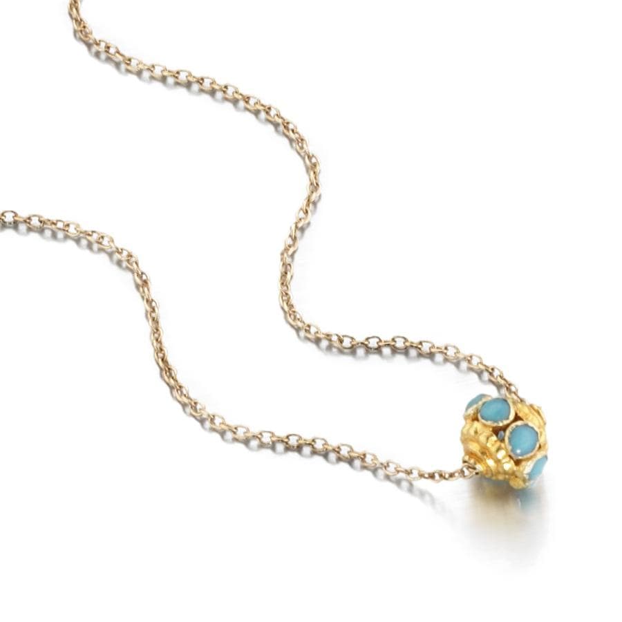 ela rae evie trinket necklace ruby 14k yellow gold