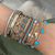 mini diamond pave heart bracelet