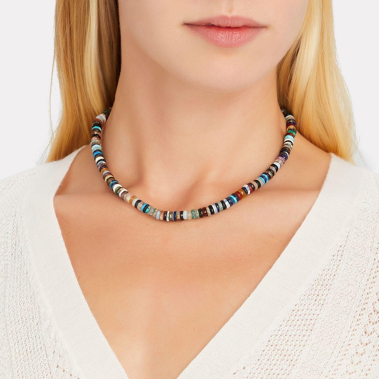 Amazonite Candy Bead Necklace – Gather Brooklyn