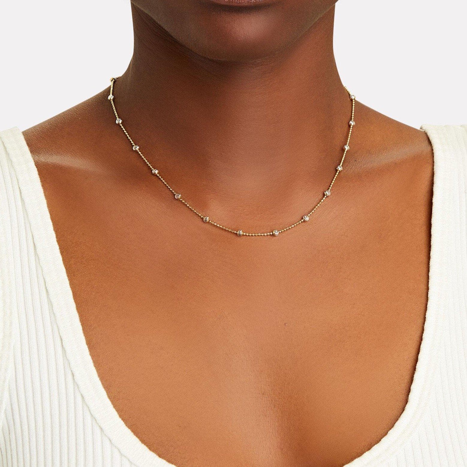 Forever Intertwined” Two-Toned Diamond Link Necklace 2412-42 | Grants  Jewelry