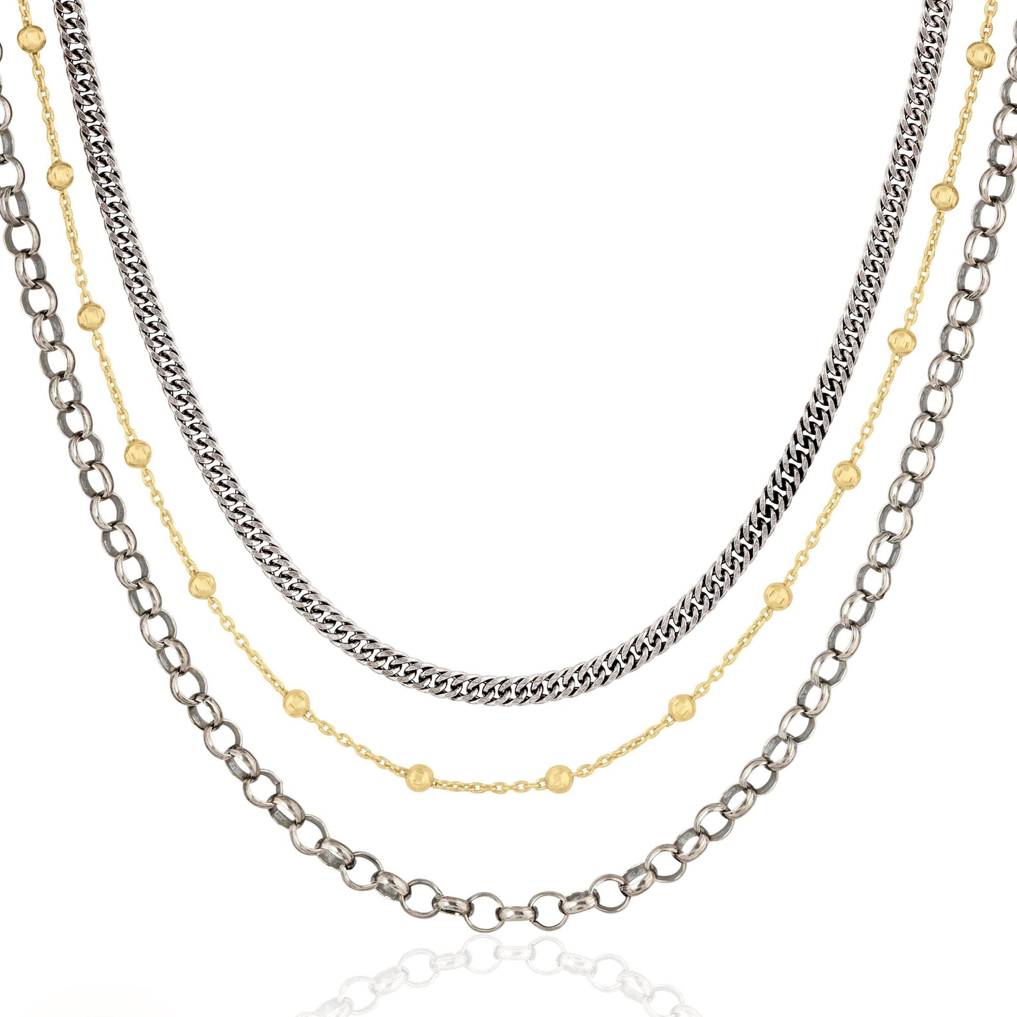 three layer chain | two tone