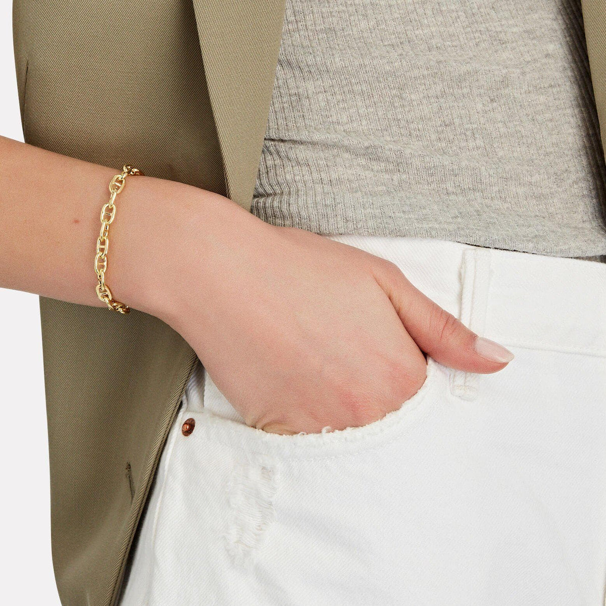 smooth horsebit bracelet