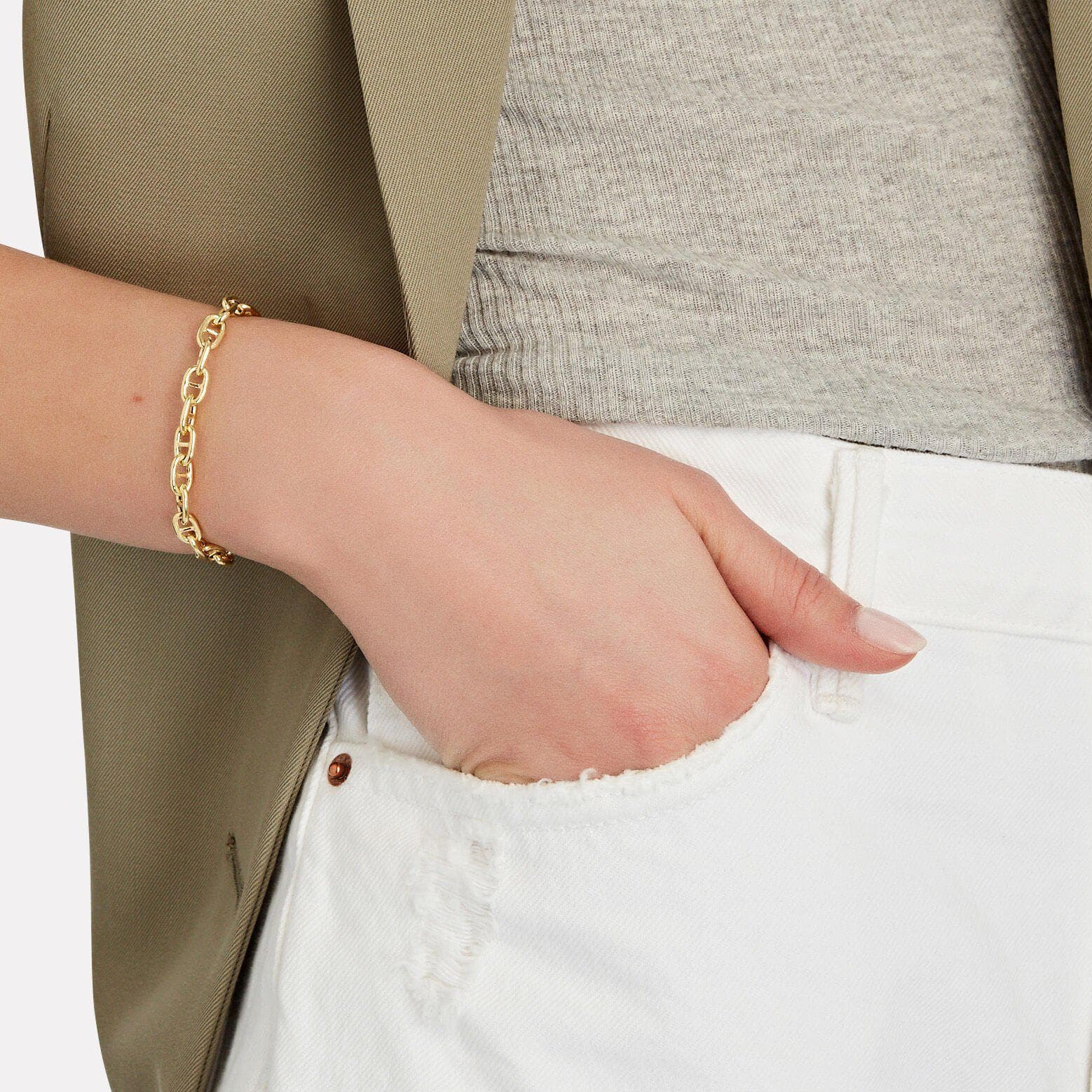 smooth horsebit bracelet