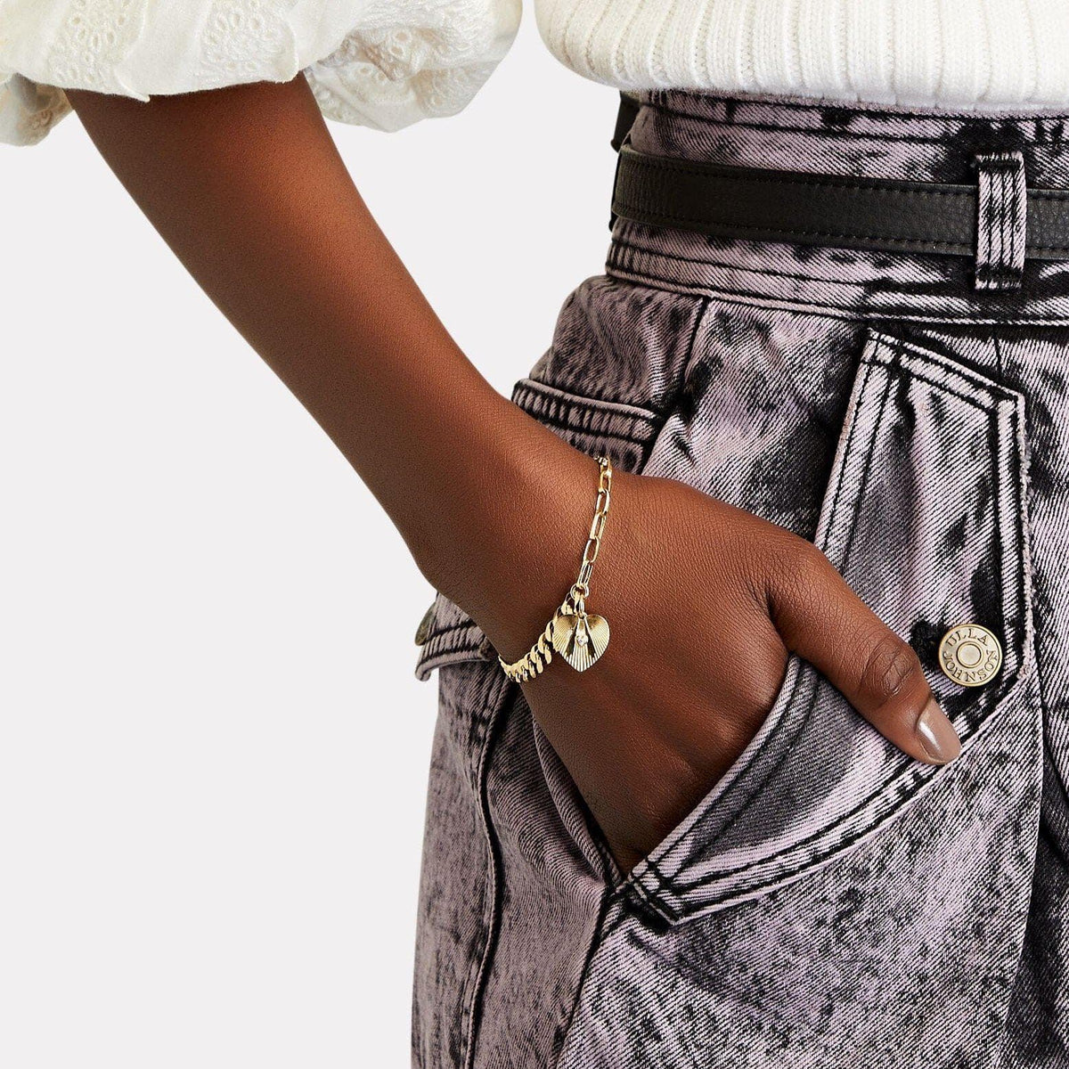 half &amp; half | heart bracelet