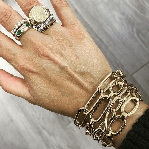 YArKA long oval chain bracelet ブレスレット bracelet | YArKA official